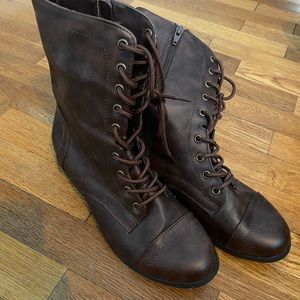 Brown Combat Boots
